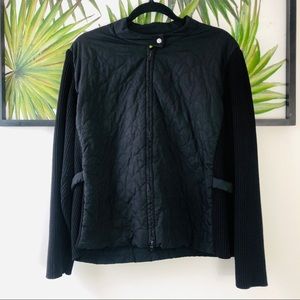Sigrid Olsen quilted Jacket Sweater Sleeves